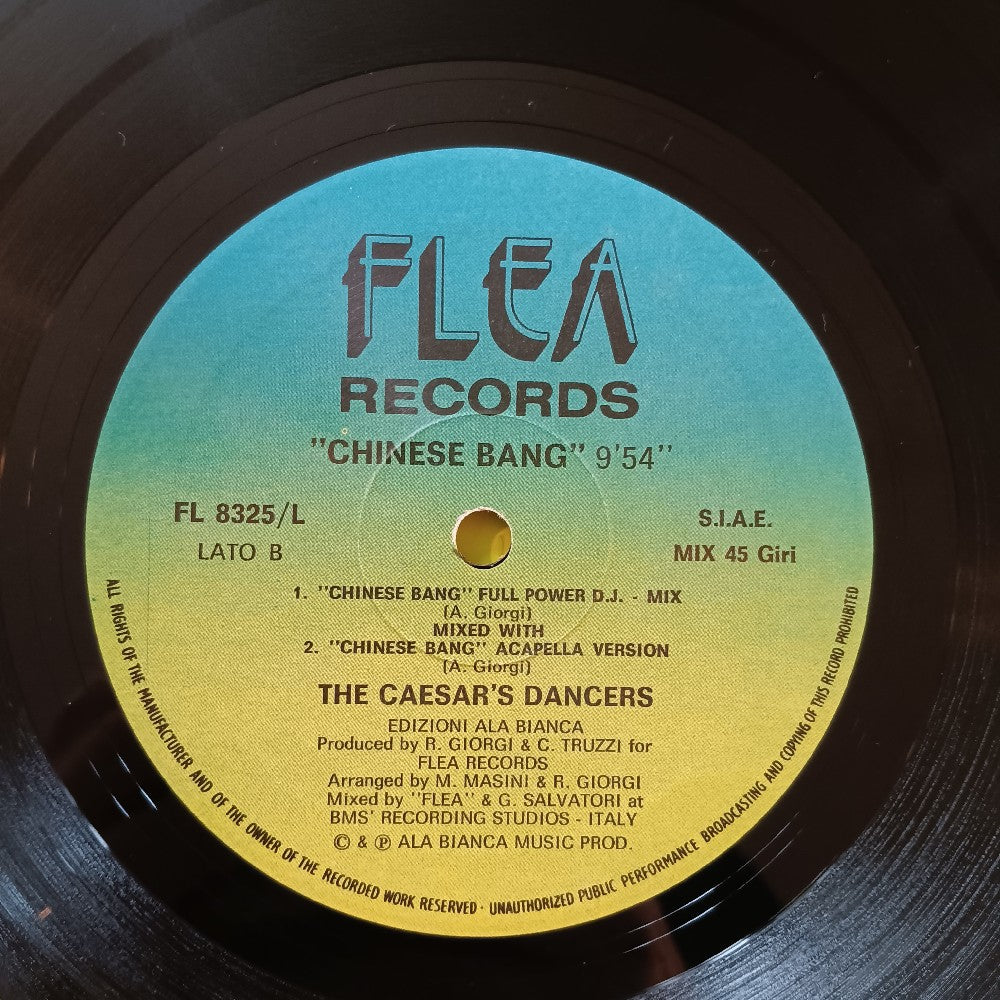 The Caesar's Dancers - You / Chinese Bang ITALO-DISCO 12" Italy - 1987 - FL 8325 - Used - VG++ - Vinyl