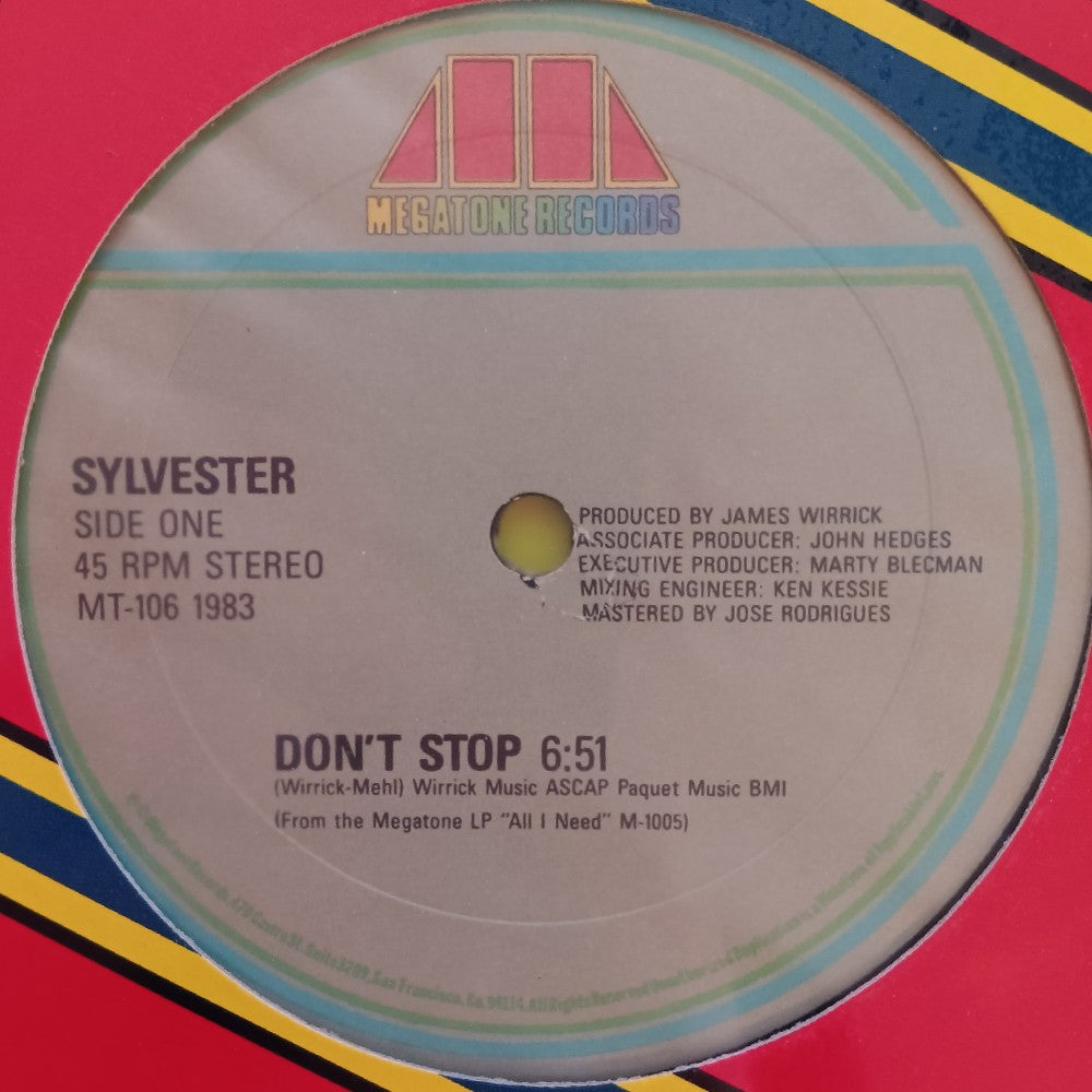Sylvester - Dont Stop / Hard Up 12" - 1983 - MT 106 - New - Sealed - Vinyl