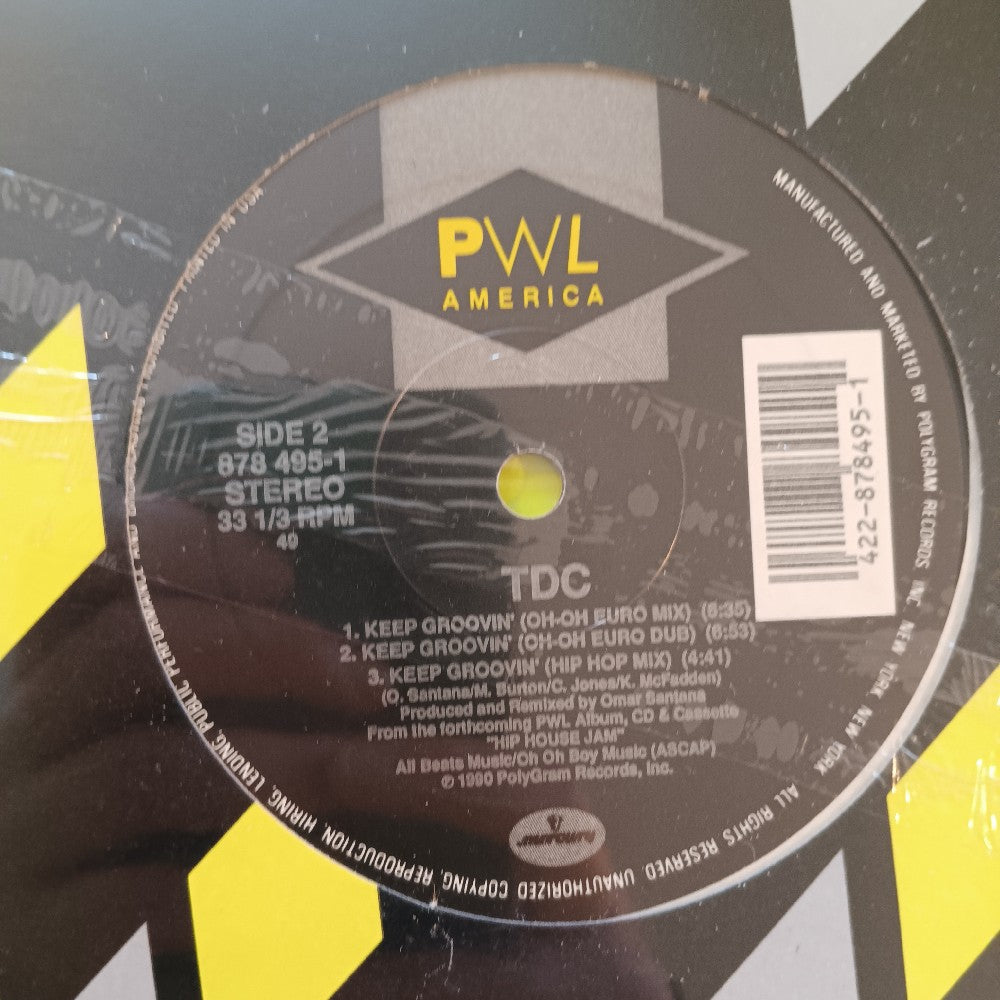 T.D.C. - Keep Groovin' 12" - 1990 - 878 495-1 - New - Sealed - Vinyl