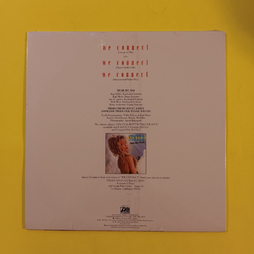 Stacey Q - We Connect 12" - 1996 - 0-86757 - New - Sealed - Vinyl