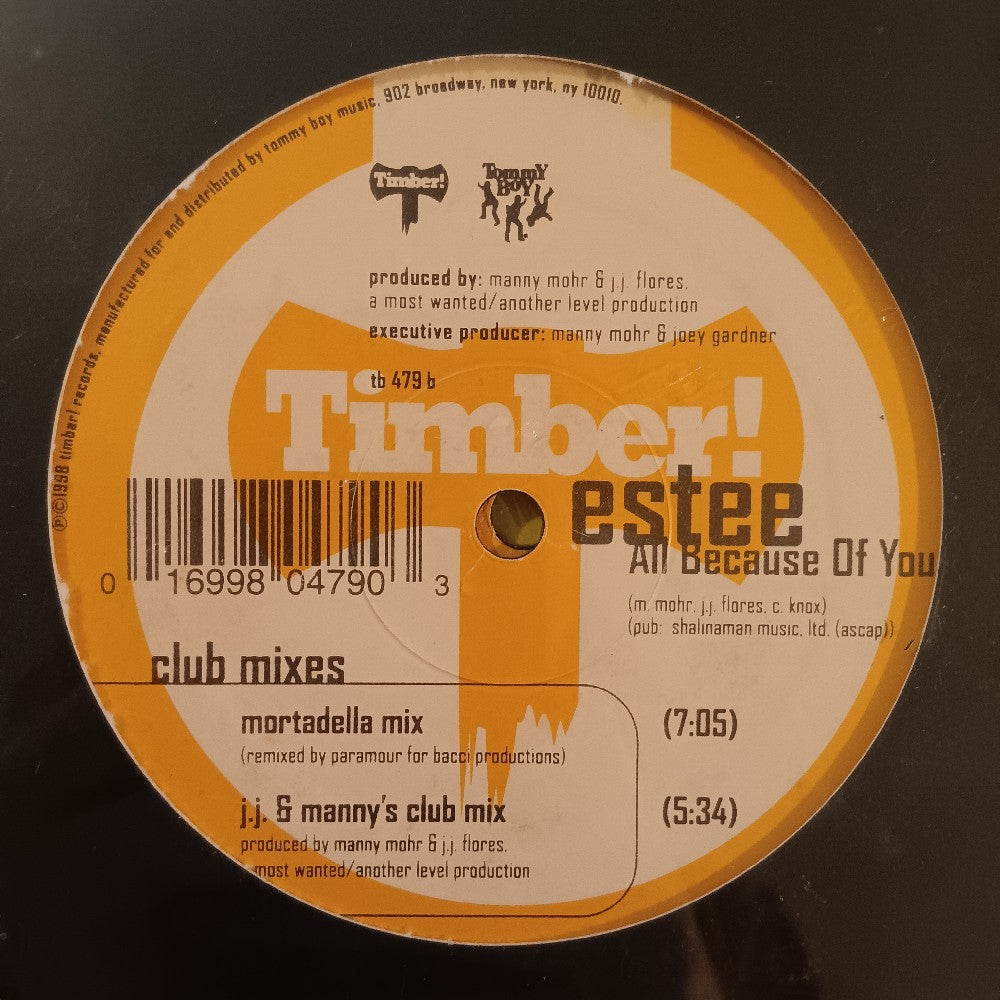 Estee - All Because Of You 2x 12" - 1998 - TB 479 - New - Sealed - Vinyl