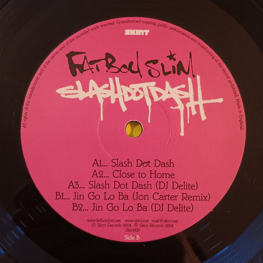Fatboy Slim - Slash Dot Dash 12" UK - 2004 - Skint100 - Used - VG+ - Vinyl