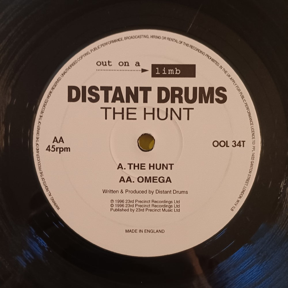 Distant Drums - The Hunt 12" UK - 1996 - OOL 34T - Used - VG+ - Vinyl