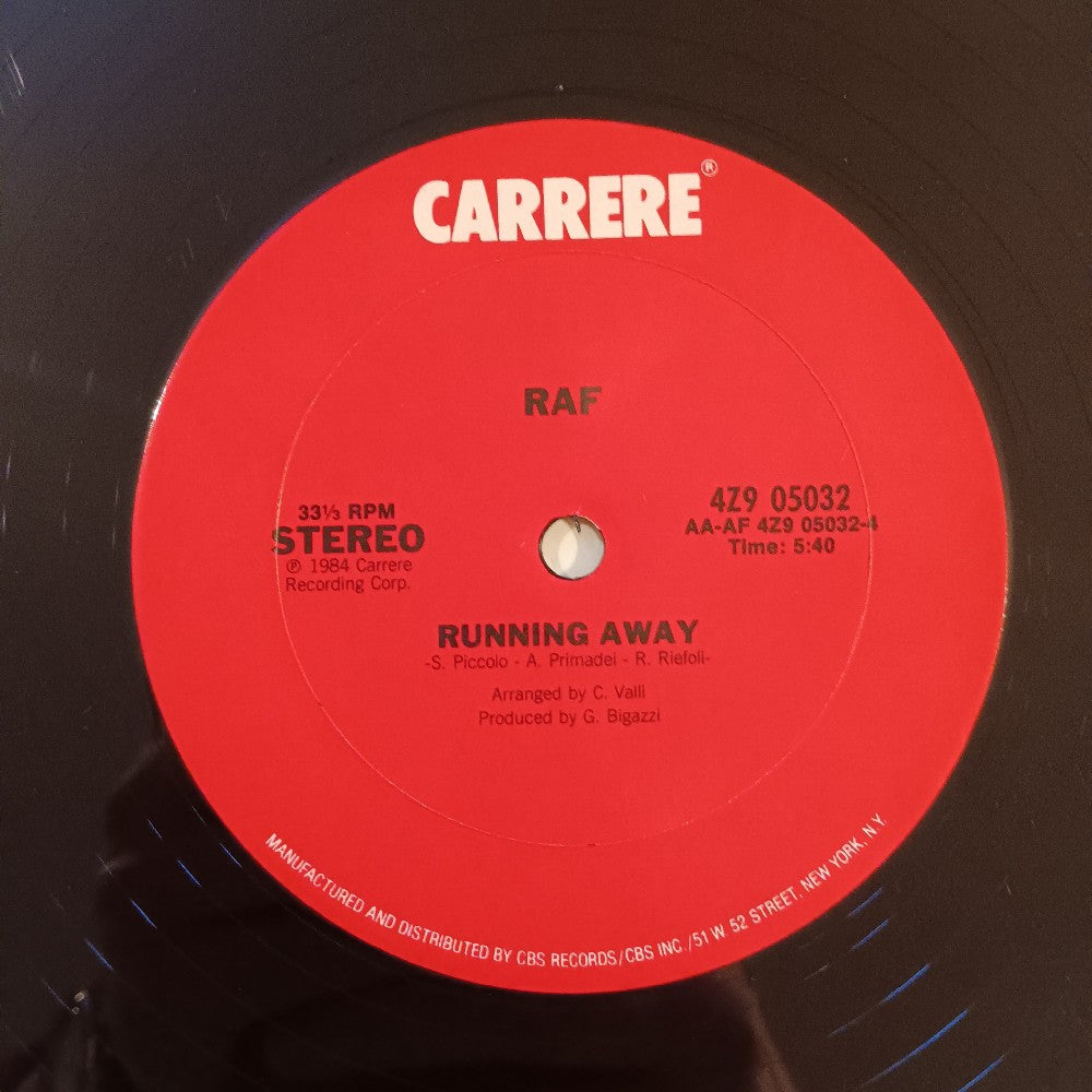 RAF - Self Control 12" - 1984 - 4Z9 05032 - Used - VG+ - Vinyl