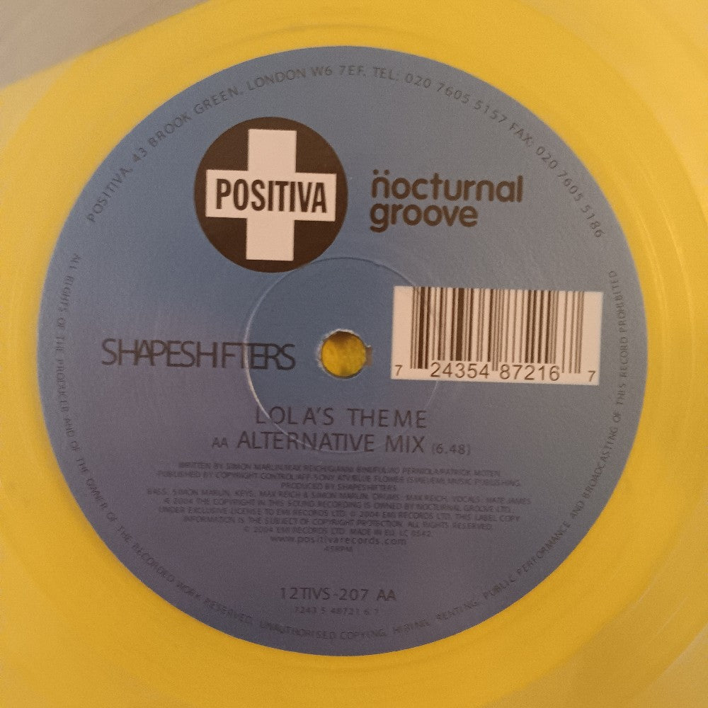 Shapeshifters - Lola's Theme 12" UK CLEAR - 2004 - 12TIVS-207 - Used - EX - Vinyl