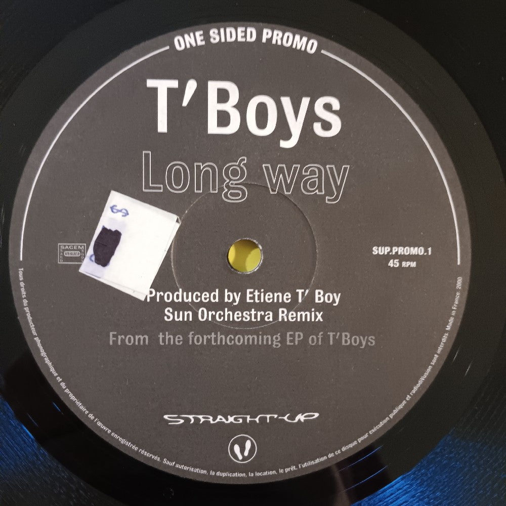 T'Boys - Long Way 12" FRANCE Single Sided Promo - 2000 - SUP.PROMO.1 - Used - EX - Vinyl