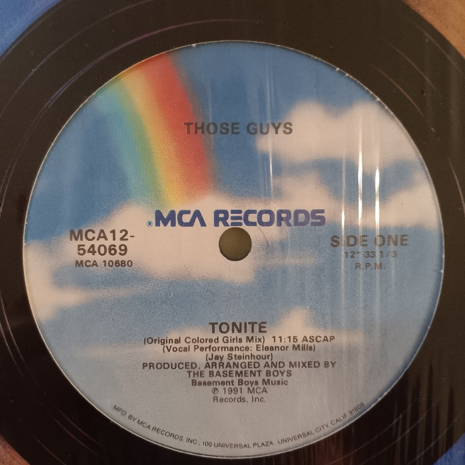 Those Guys  - Tonite 12" - 1991 - MCA12-54069 - Used - EX - Vinyl
