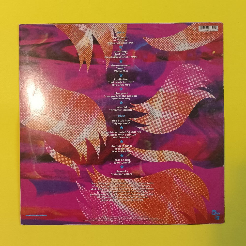 Various - Rave 'Til Dawn - 1992 - K1-80070 - Used - VG+ - Vinyl