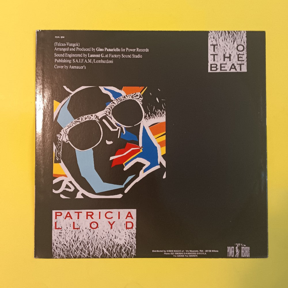 Patricia - To The Beat 12" Italy ITALO-DISCO - 1987 - PDR 014 - Used - VG+ - Vinyl