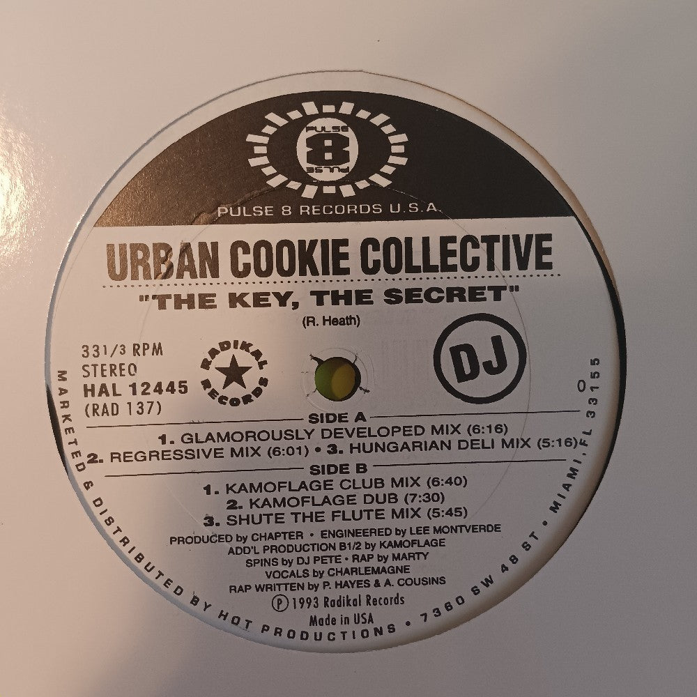 Urban Cookie Collective UCC - The Key The Secret 12" PROMO - 1993 - HAL 12445 - Used - VG++ - Vinyl