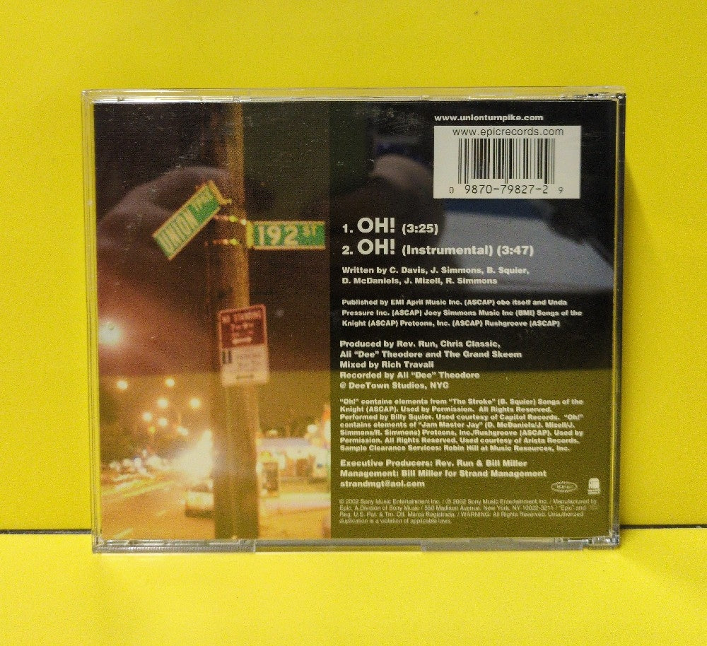 Union Turnpike - Oh! - 2002 - 34K 79827 - Used - VG++ - CDs - CD Single