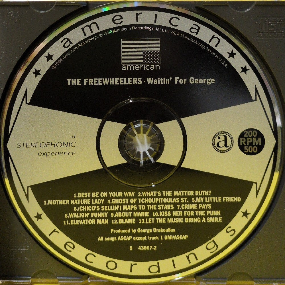The Freewheelers - Waitin' For George - 1996 - 9 43007-2 - Used - VG++ - CDs - Promo