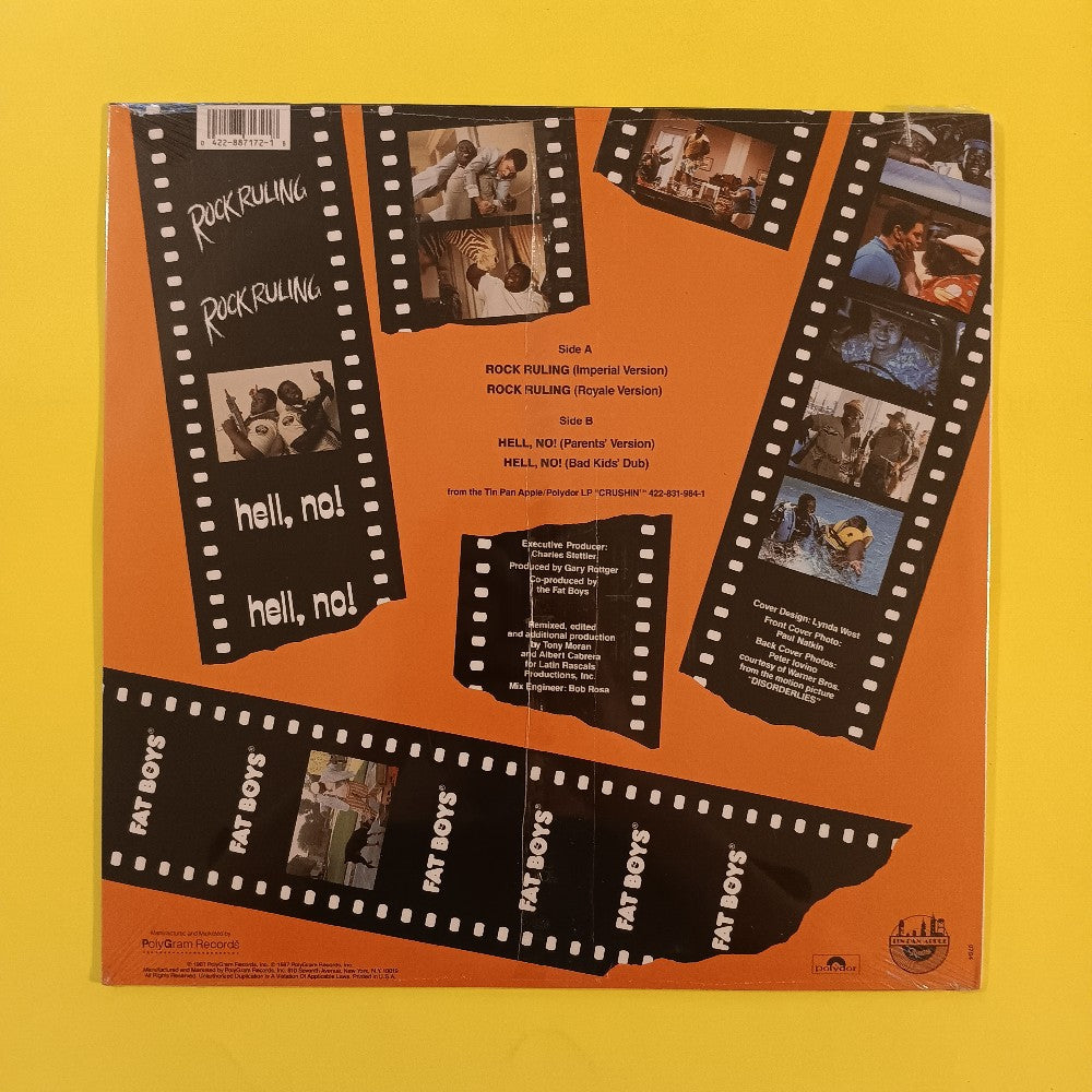 Fat Boys - Rock Ruling 12" - 1987 - 887 172-1 - New - Sealed - Vinyl