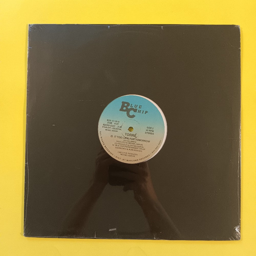 Torre  - Is It Too Late For Tomorrow 12" - 1986 - BCR 12-150 - New - Sealed - Vinyl