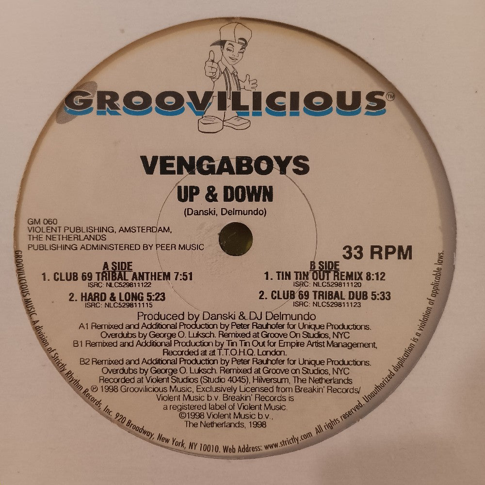 Vengaboys - Up & Down 12" - 1998 - GM 060 - New - Sealed - Vinyl