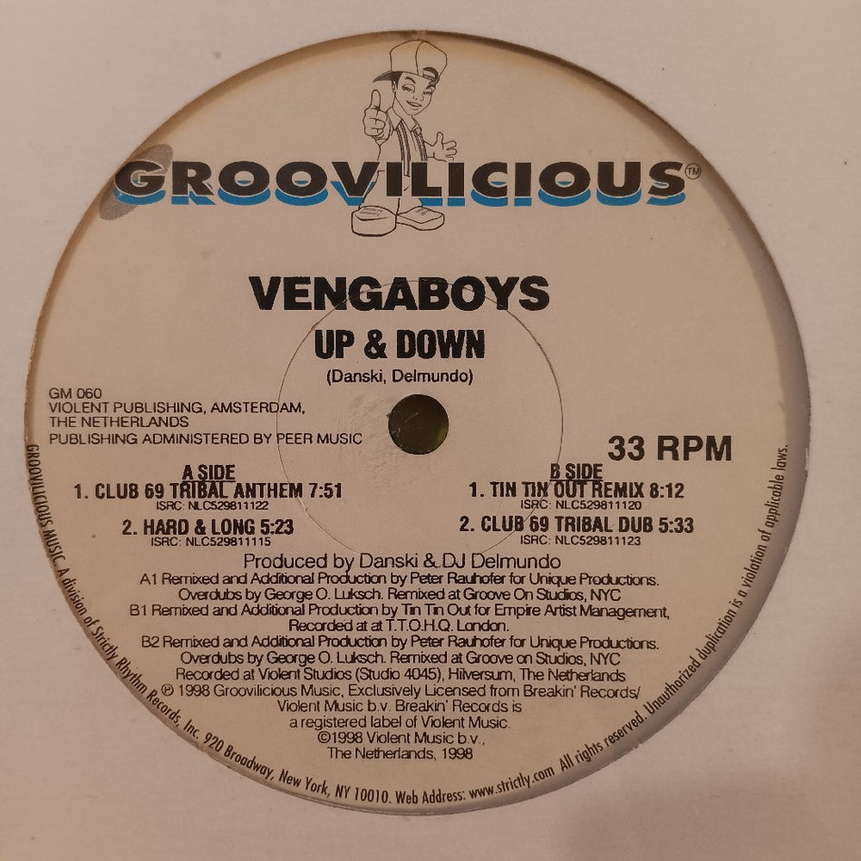 Vengaboys - Up & Down 12" - 1998 - GM 060 - New - Sealed - Vinyl