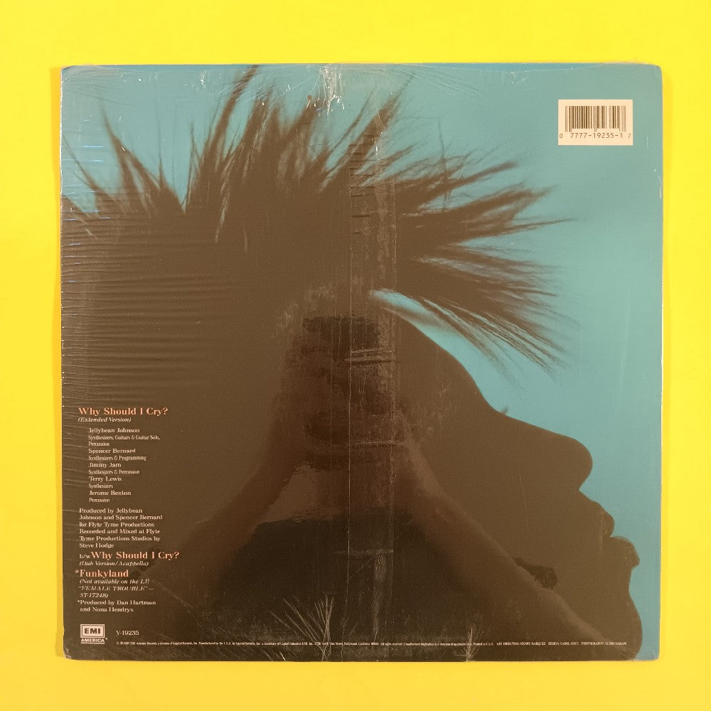 Nona Hendryx - Why Should I Cry? (Extended Version) 12" - 1987 - V-19235 - New - Sealed - Vinyl