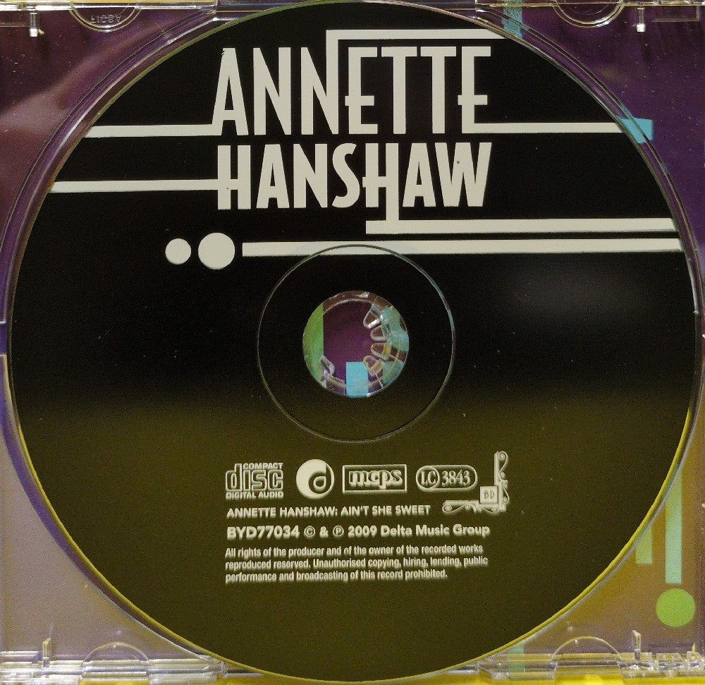 Annette Hanshaw - Ain't She Sweet - 2009 - BYD77034 - Used - VG++ - CDs - UK Import - Cardboard Sleeve