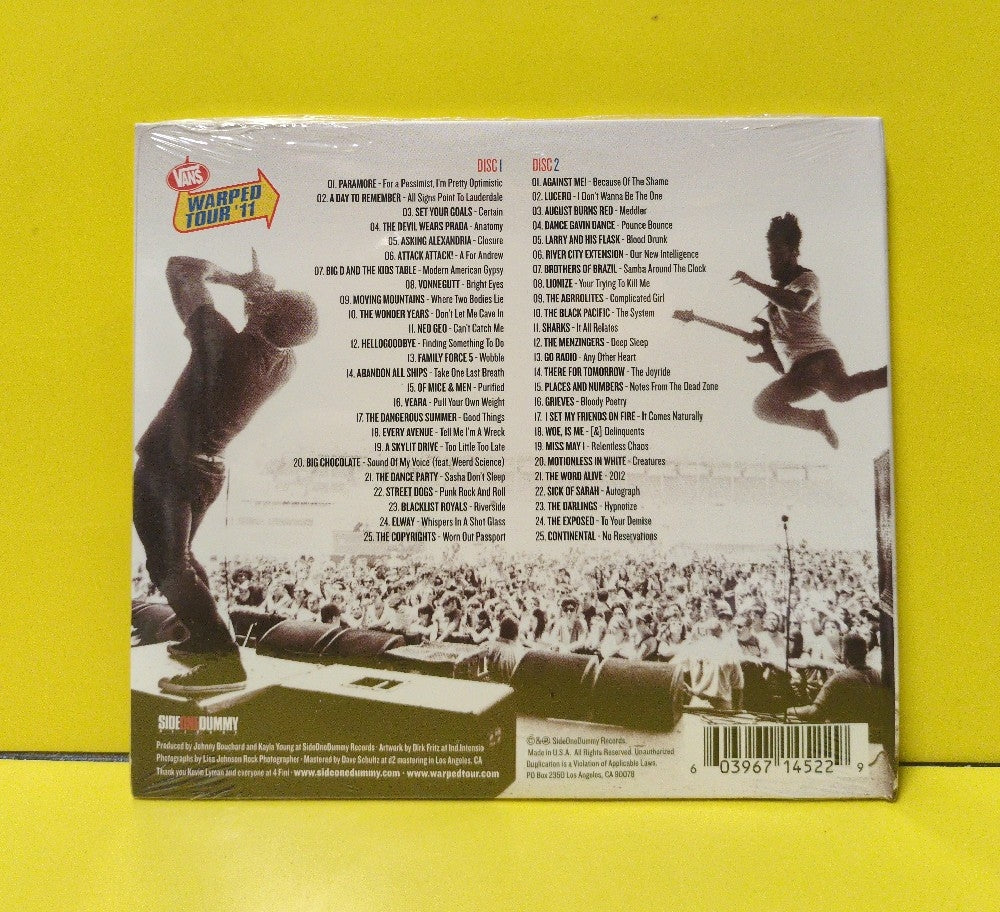 Various - Vans Warped Tour '11 (2011 Tour Compilation) - 2011 - SD1452-2 - New - Sealed - CDs - 2xCD