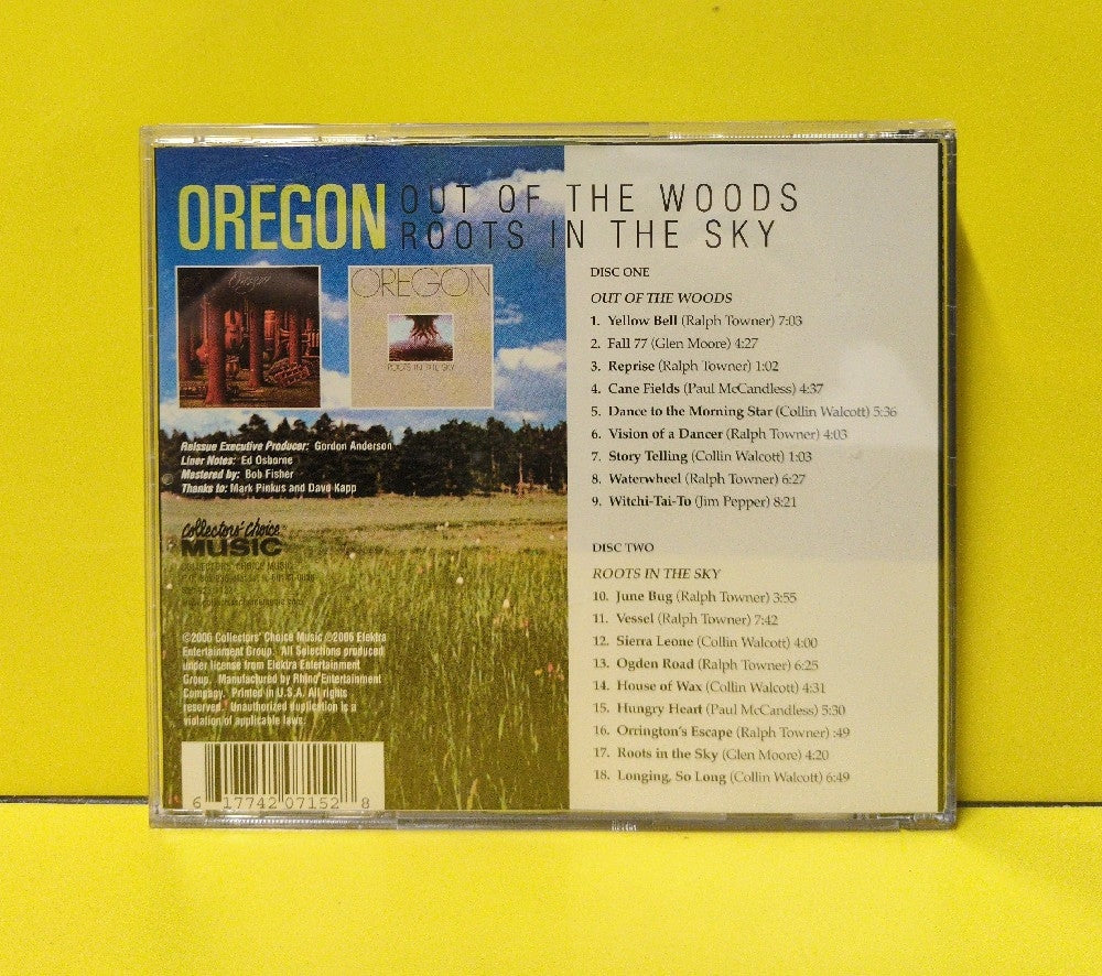 Oregon - Out Of The Woods / Roots In The Sky - 2006 - CCM-715 - Used - VG++ - CDs - 2xCD