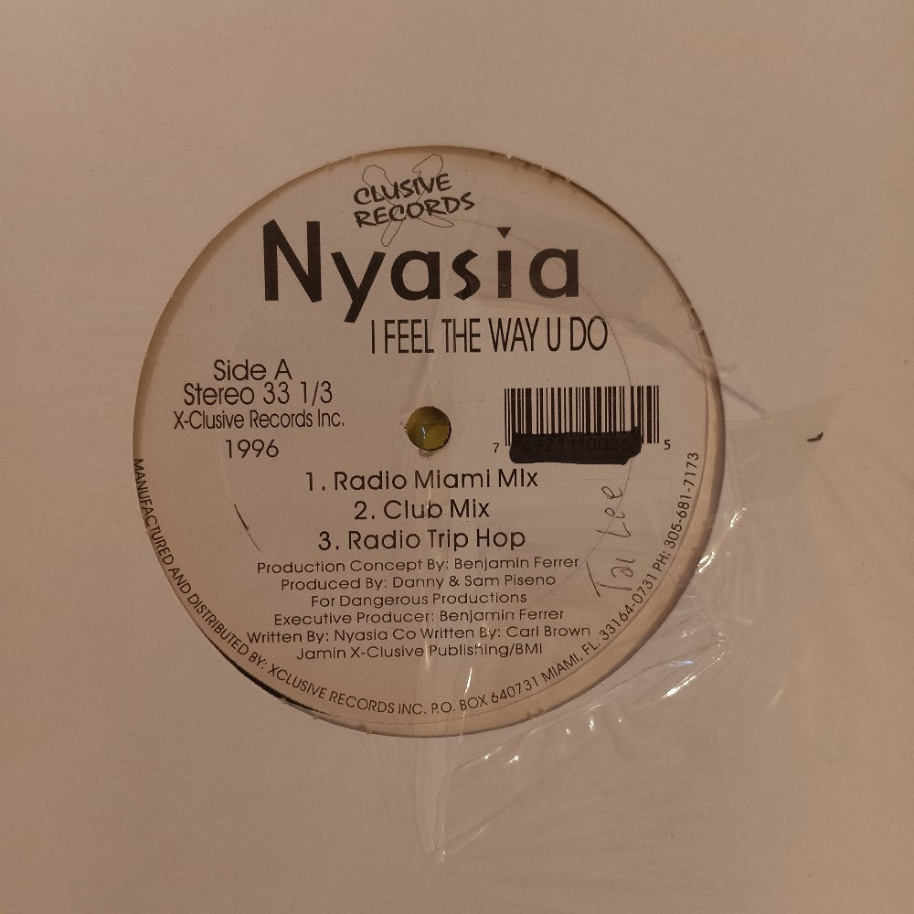 Nyasia - I Feel The Way U Do 12" - 1996 - 026 - New - Sealed - Vinyl