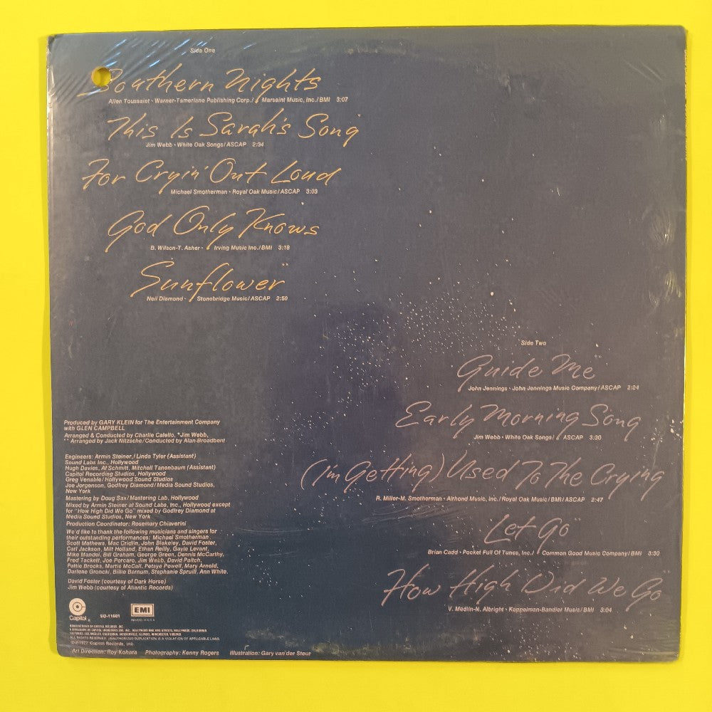 Glen Campbell - Southern Nights - 1977 - SO-11601 - New - Sealed - Vinyl