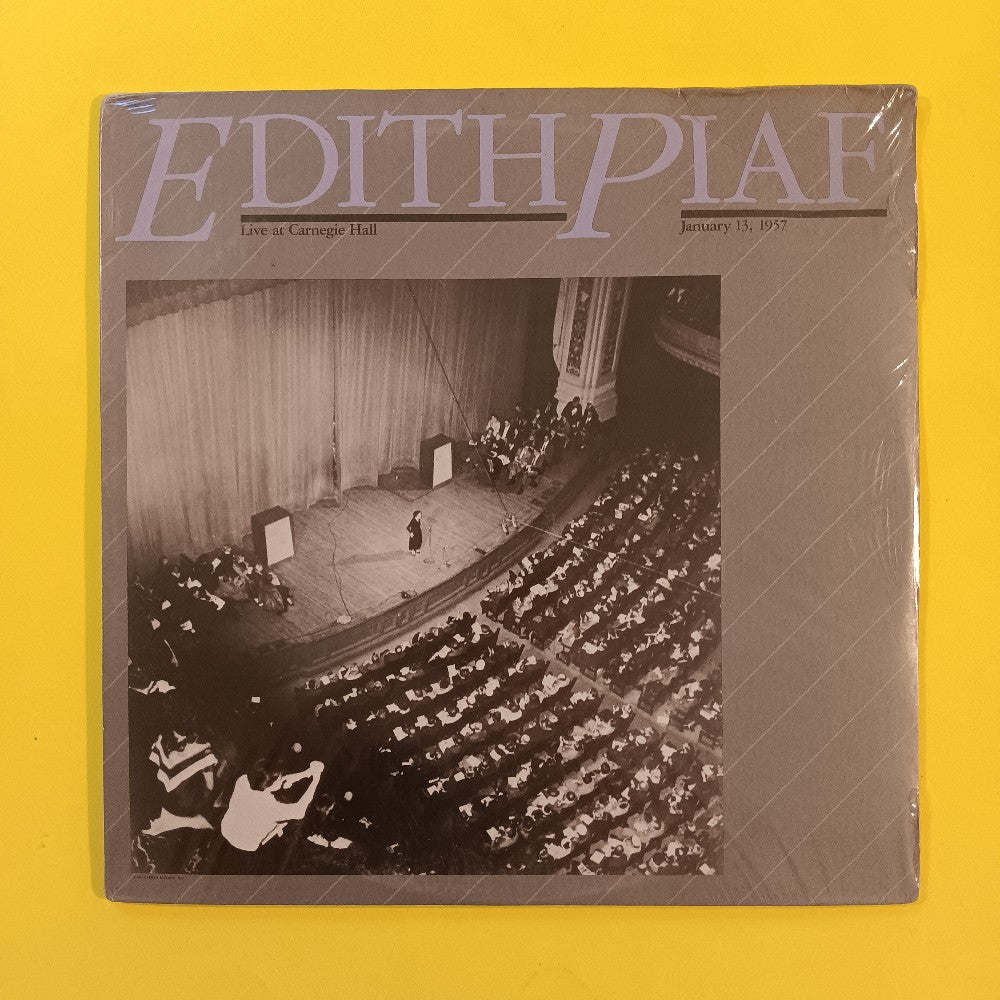 Edith Piaf - Live At Carnegie Hall, January 13, 1957 - 1985 - STBO-12384 New - Sealed - Vinyl