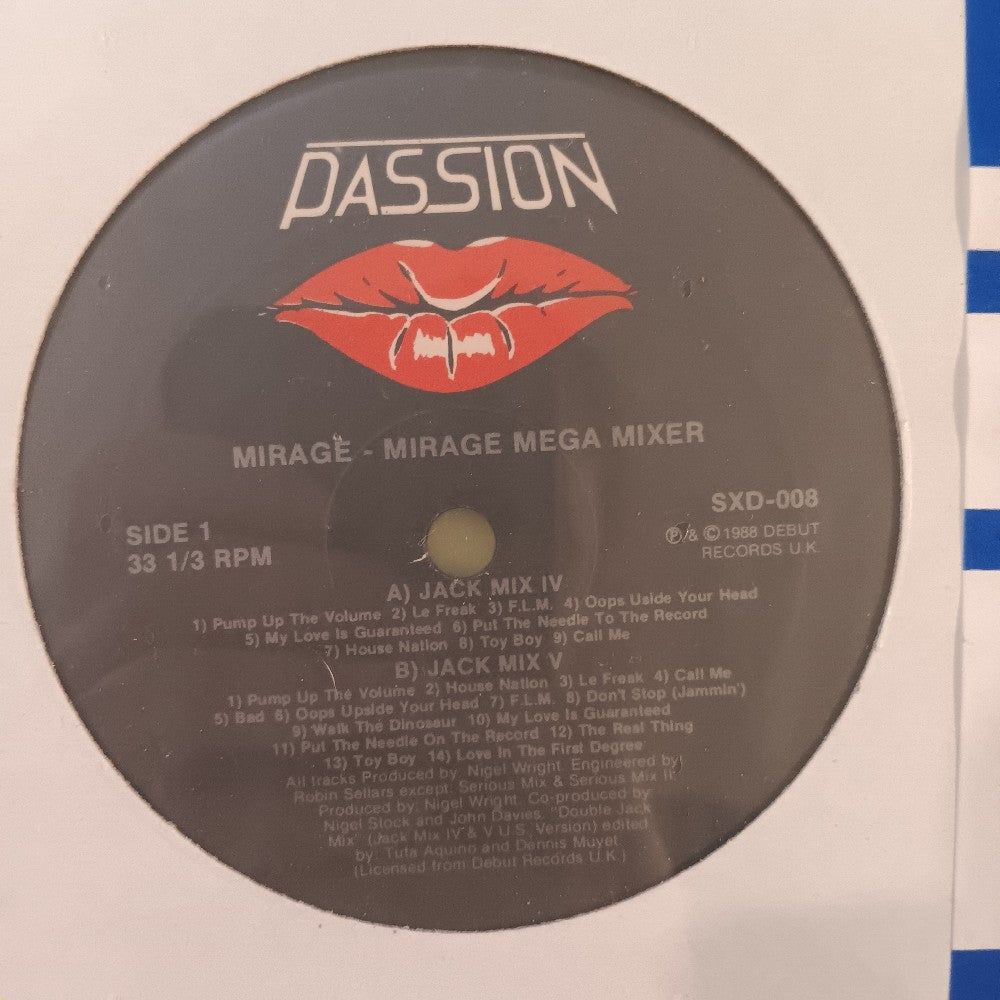 Mirage - Mirage Mega Mixer CANADA 12" - 1988 - SXD-008 - Used - VG++ - Vinyl
