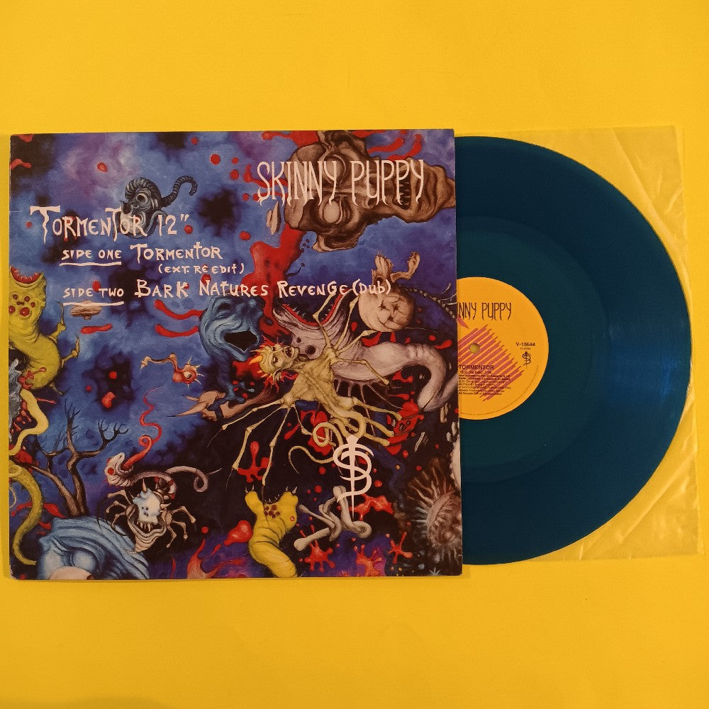 Skinny Puppy - Tormentor BLUE 12" - 1990 - V-15644 - Used - VG++ - Vinyl
