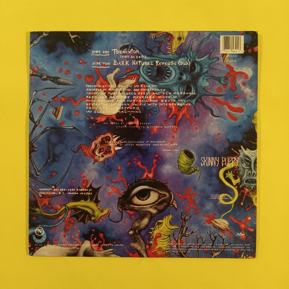 Skinny Puppy - Tormentor BLUE 12" - 1990 - V-15644 - Used - VG++ - Vinyl