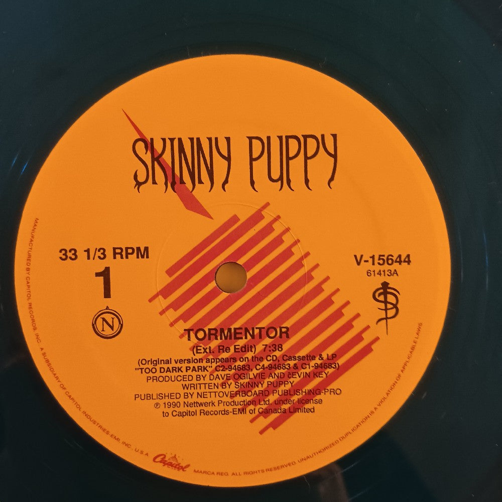 Skinny Puppy - Tormentor BLUE 12" - 1990 - V-15644 - Used - VG++ - Vinyl
