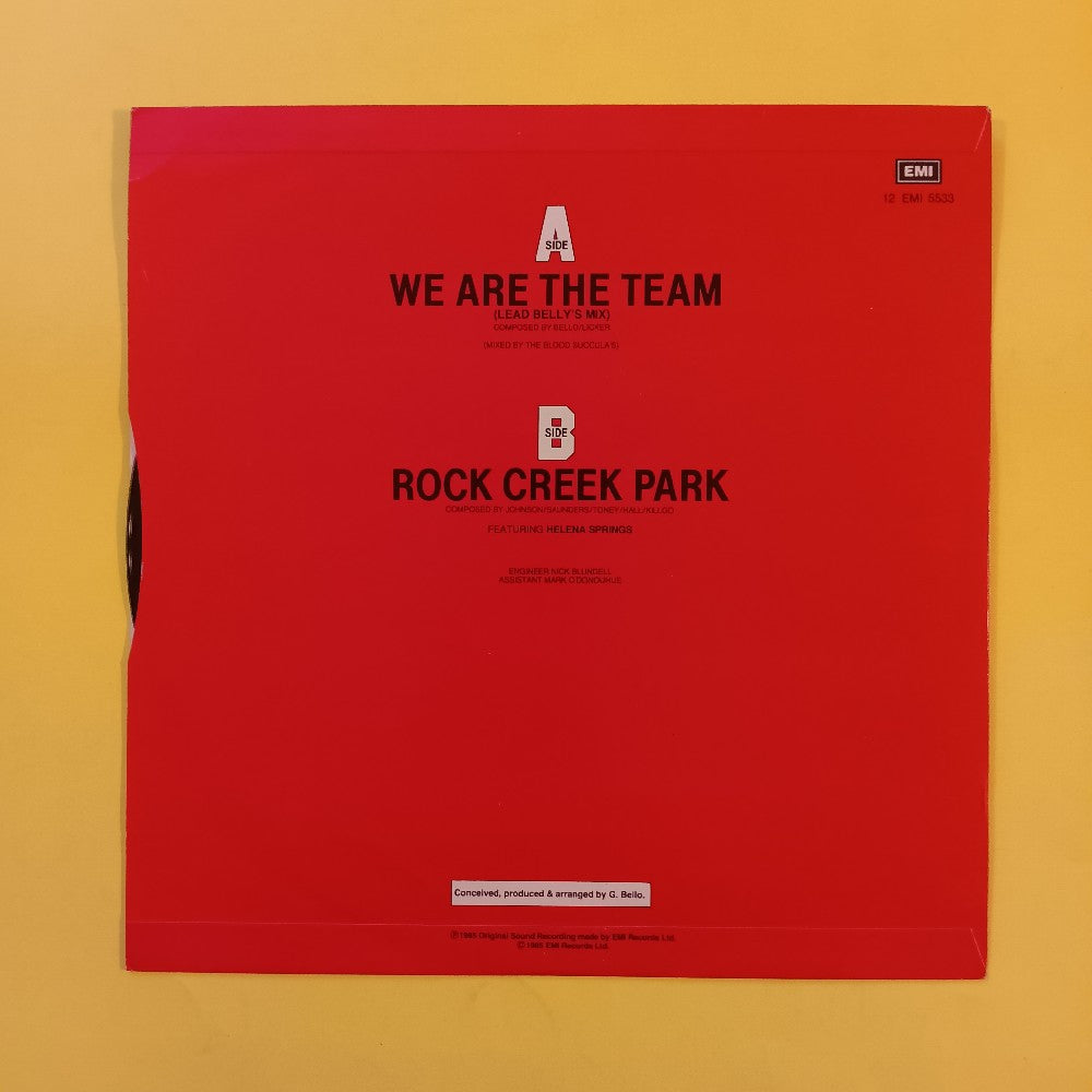 The Team - We Are The Team UK 12" - 1985 - 12EMI 5533 - Used - VG++ - Vinyl