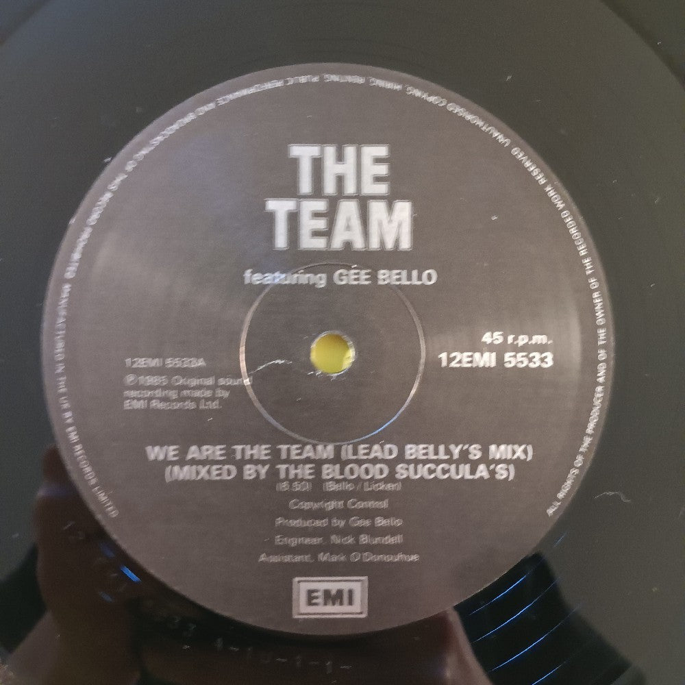 The Team - We Are The Team UK 12" - 1985 - 12EMI 5533 - Used - VG++ - Vinyl