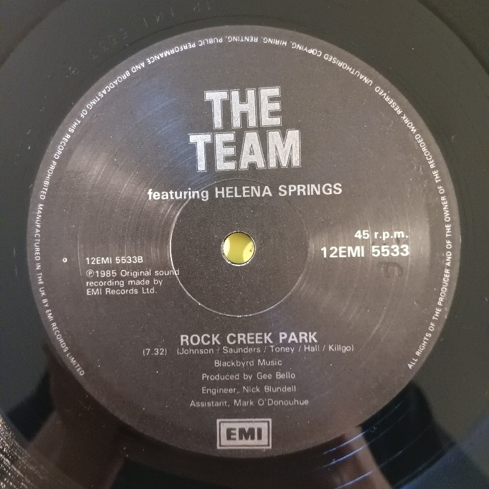 The Team - We Are The Team UK 12" - 1985 - 12EMI 5533 - Used - VG++ - Vinyl