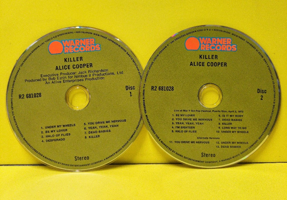 Alice Cooper - Killer - 2023 - R2 681028 - Used - VG++ - CDs - 2xCD - Reissue - Remastered - Deluxe Edition - Digisleeve