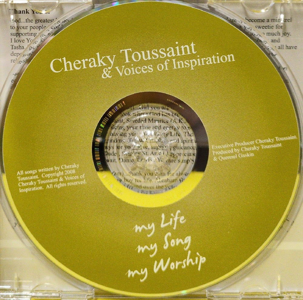 Cheraky Toussaint & Voices Of Inspiration - My Life, My Song, My Worship - 2008 - Used - VG++ - CDs