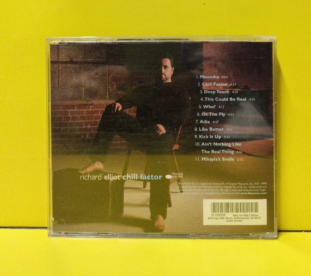 Richard Elliot - Chill Factor - 1999 - 7243 8 57481 2 7 - Used - VG++ - CDs - Club Edition