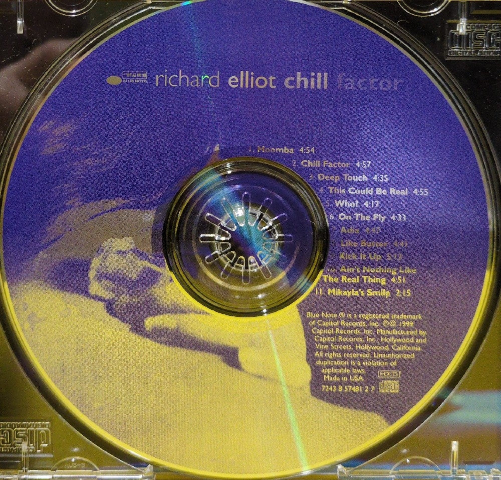 Richard Elliot - Chill Factor - 1999 - 7243 8 57481 2 7 - Used - VG++ - CDs - Club Edition