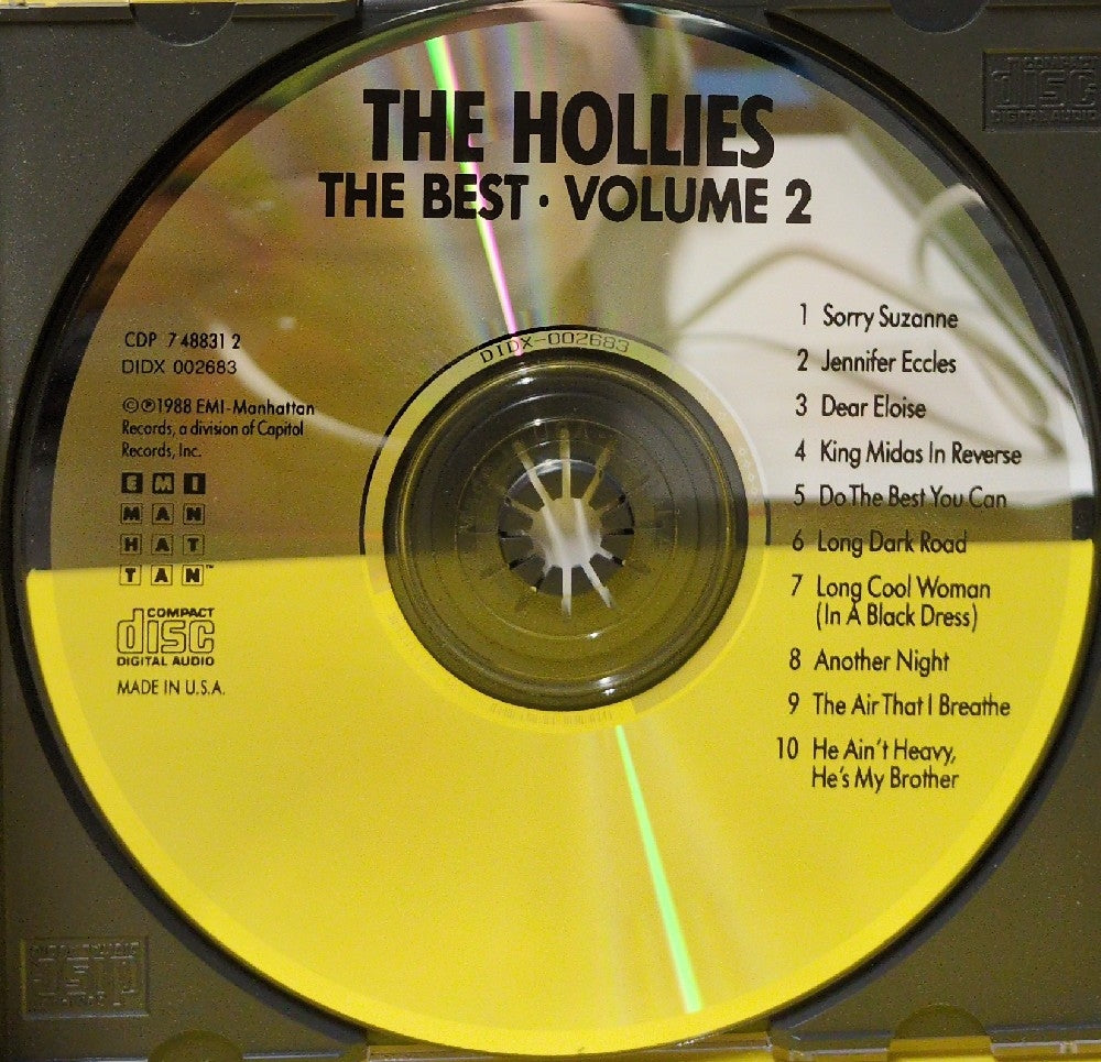 The Hollies - The Best - 1988 - CDP 7 48831 2 - Used - VG++ - CDs