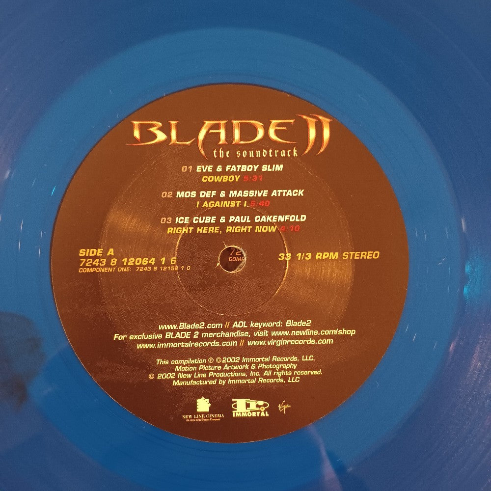 Various - Blade II BLUE VINYL 2LP - 2002 - 7243 8 12064 1 6 - Used - EX - Vinyl
