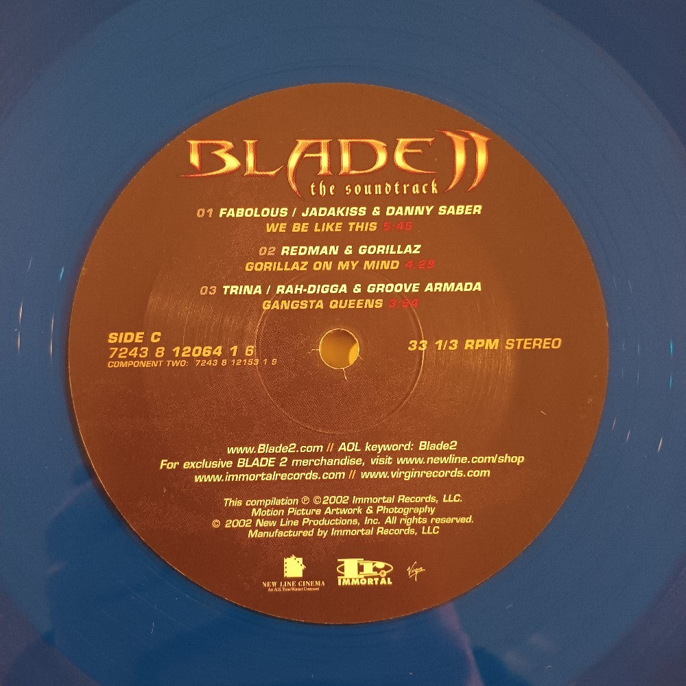 Various - Blade II BLUE VINYL 2LP - 2002 - 7243 8 12064 1 6 - Used - EX - Vinyl