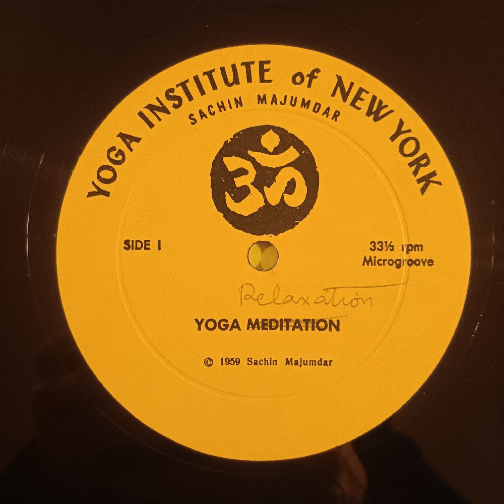 Sachin Majumdar - Yoga Meditation & Relaxation - 1959 - URL 333 - Used - VG+ - Vinyl