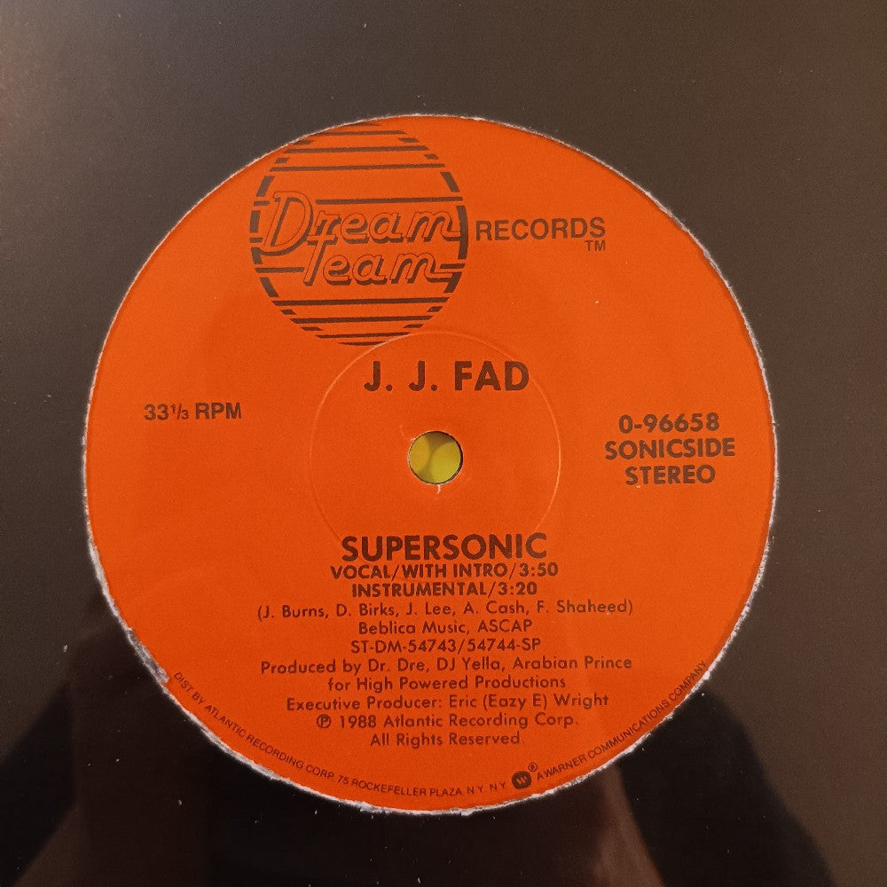 J.J. Fad - Supersonic 12" - 1988 - 0-96658 - New - Sealed - Vinyl