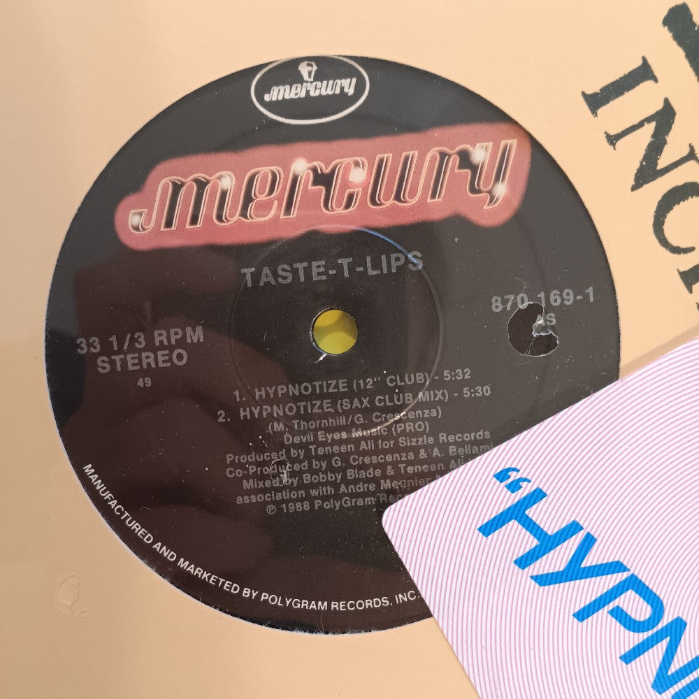 Taste-T-Lips - Hypnotize 12" - 1988 - 870 169-1 - New - Sealed - Vinyl