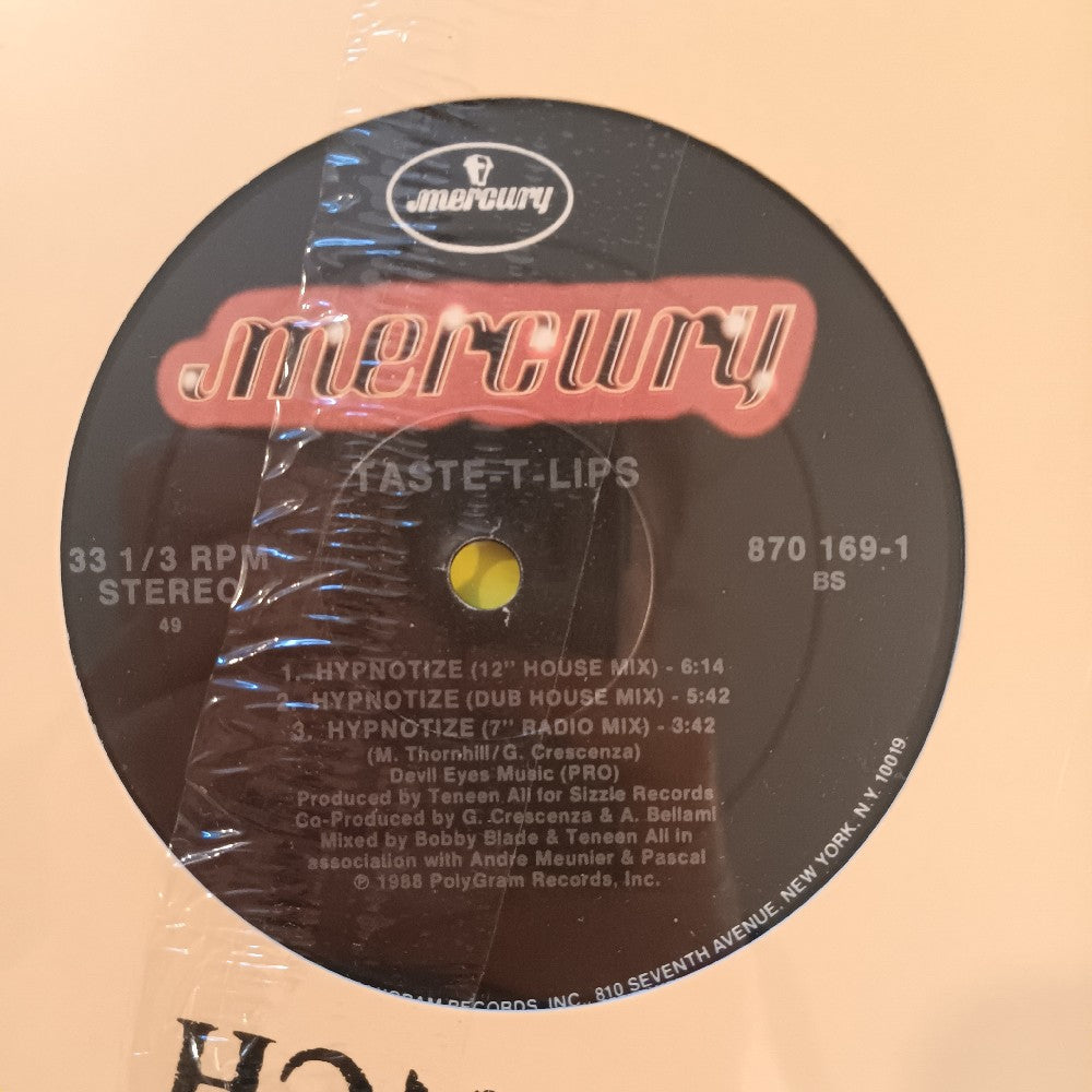 Taste-T-Lips - Hypnotize 12" - 1988 - 870 169-1 - New - Sealed - Vinyl