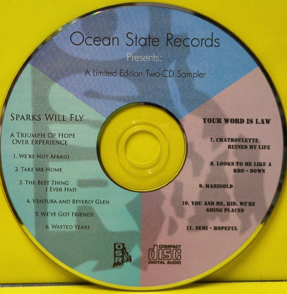 Sparks Will Fly / Your Word Is Law - Ocean State Records 2010 Sampler - 2010 - Used - VG++ - CDs - Autographed