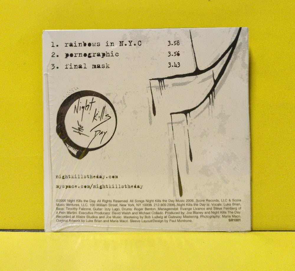 Night Kills The Day - The Study Of Man - 2006 - SR1001 - Used - VG++ - CDs - Promo - Sampler
