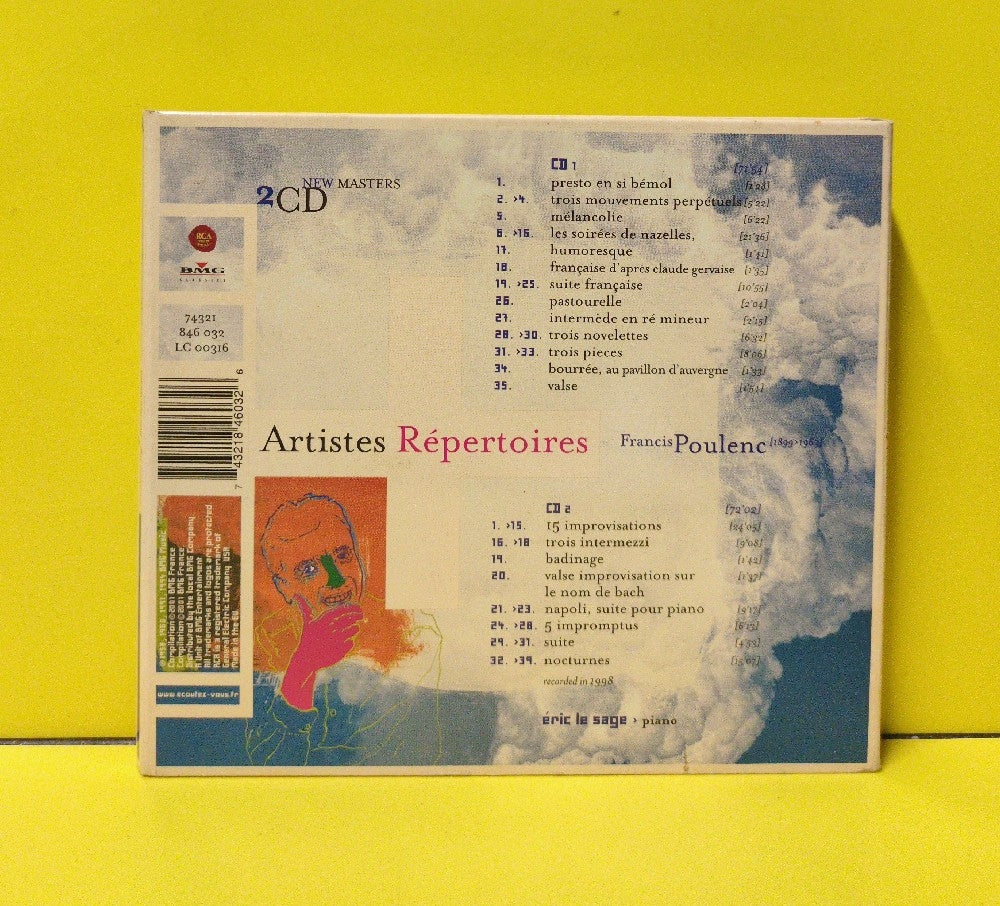 Éric Le Sage + Poulenc - Œuvres Pour Piano / Piano Works - 2001 - 74321 846 032 - Used - VG++ - CDs - 2xCD - European Import