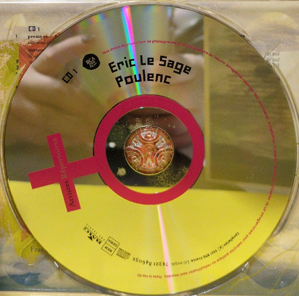 Éric Le Sage + Poulenc - Œuvres Pour Piano / Piano Works - 2001 - 74321 846 032 - Used - VG++ - CDs - 2xCD - European Import