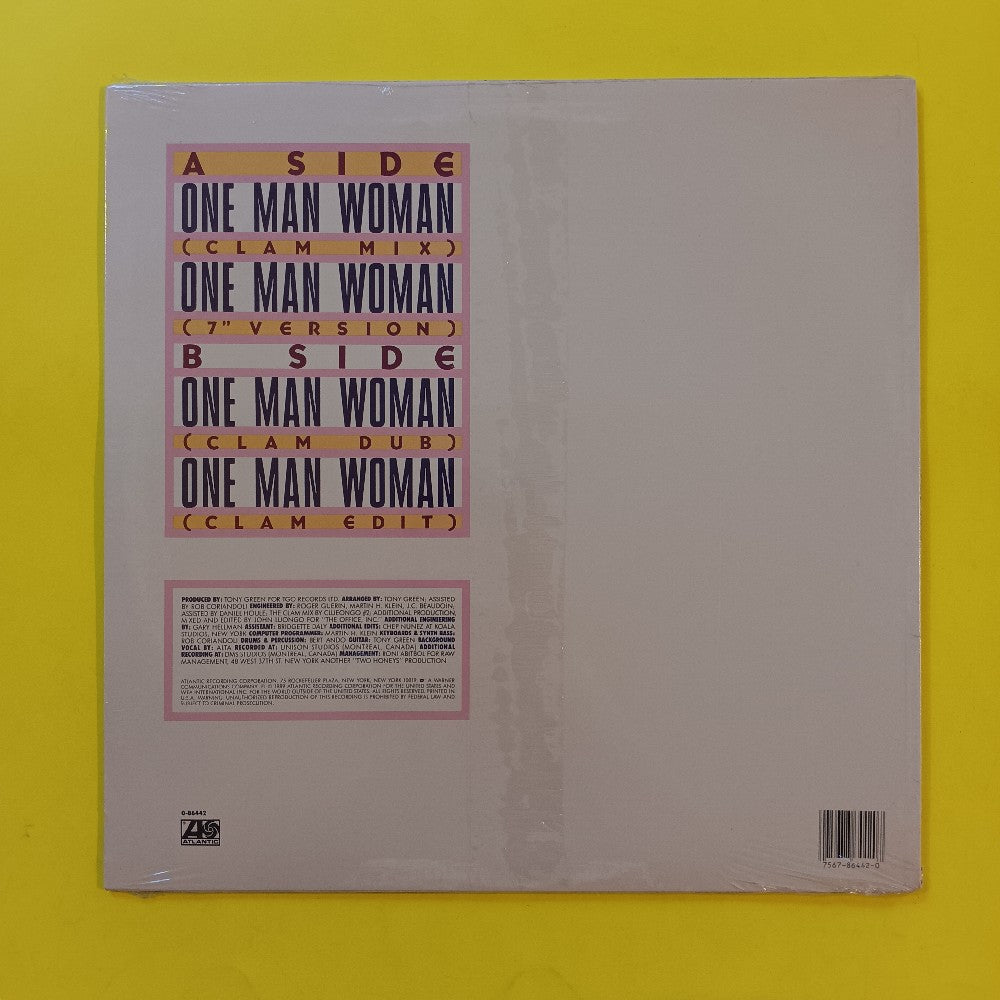 Alta Dustin - One Man Woman 12" - 1989 - 0-86442 - New - Sealed - Vinyl